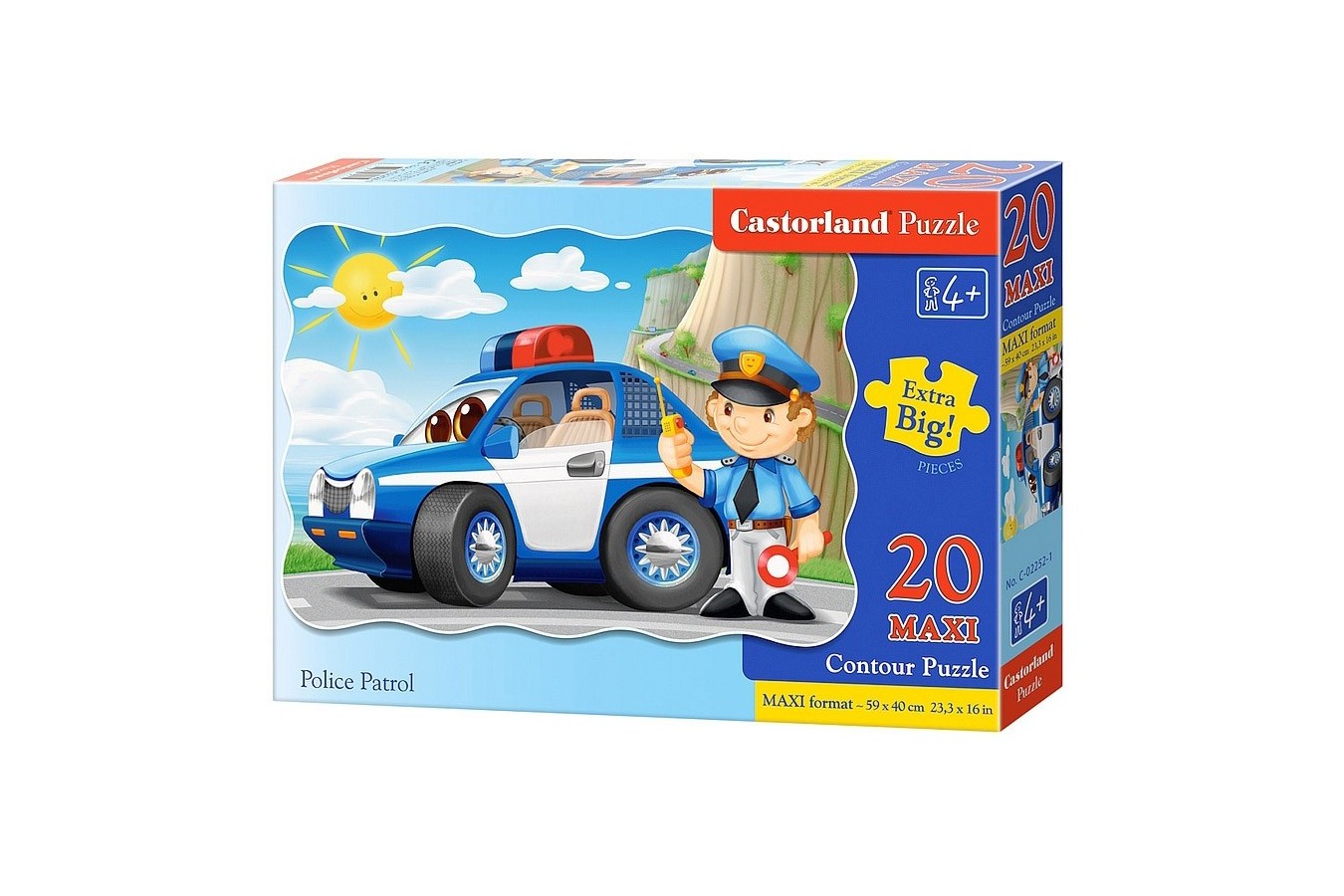 Puzzle Castorland Maxi - Police Patrol, 20 Piese