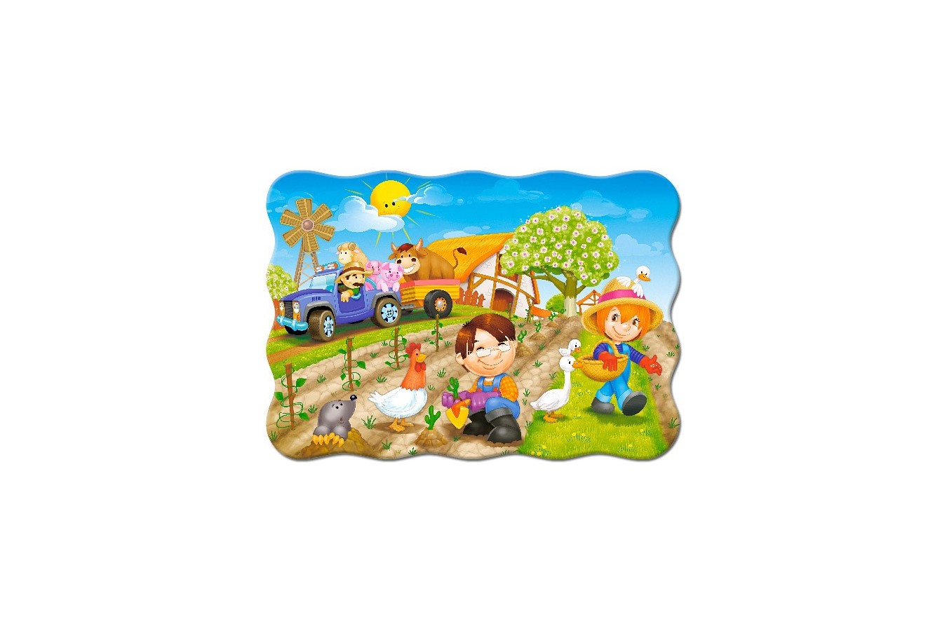 Puzzle Castorland - A Day On The Farm, 30 Piese
