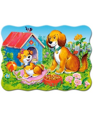 Puzzle Castorland - Dogs In The Garden, 30 Piese