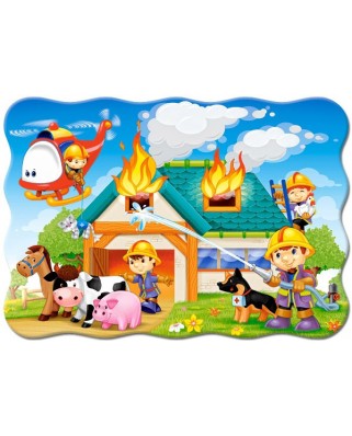 Puzzle Castorland - Fire Brigade In Action, 30 Piese