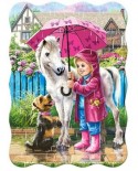 Puzzle Castorland - Rainy Day With Friends, 30 Piese