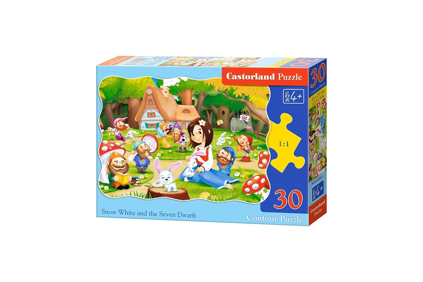 Puzzle Castorland - Snow White And The Seven Dwarfs, 30 Piese