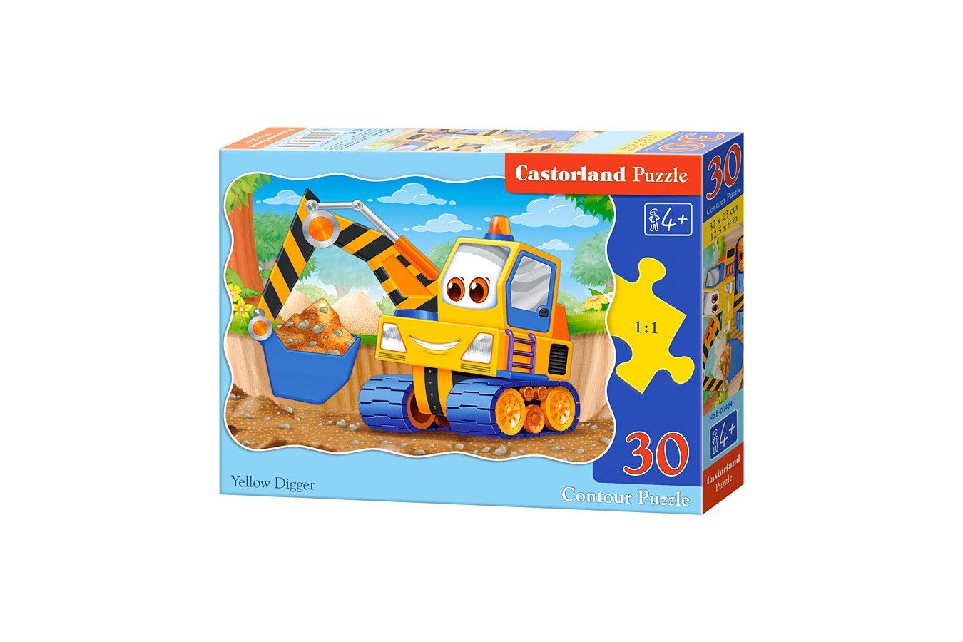 Puzzle Castorland - Yellow Digger, 30 Piese