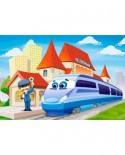 Puzzle Castorland Maxi - At The Railway, 40 Piese
