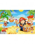 Puzzle Castorland Maxi - Pirate Treasures, 40 Piese