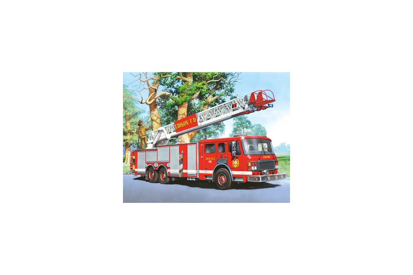 Puzzle Castorland - Fire Engine, 60 Piese