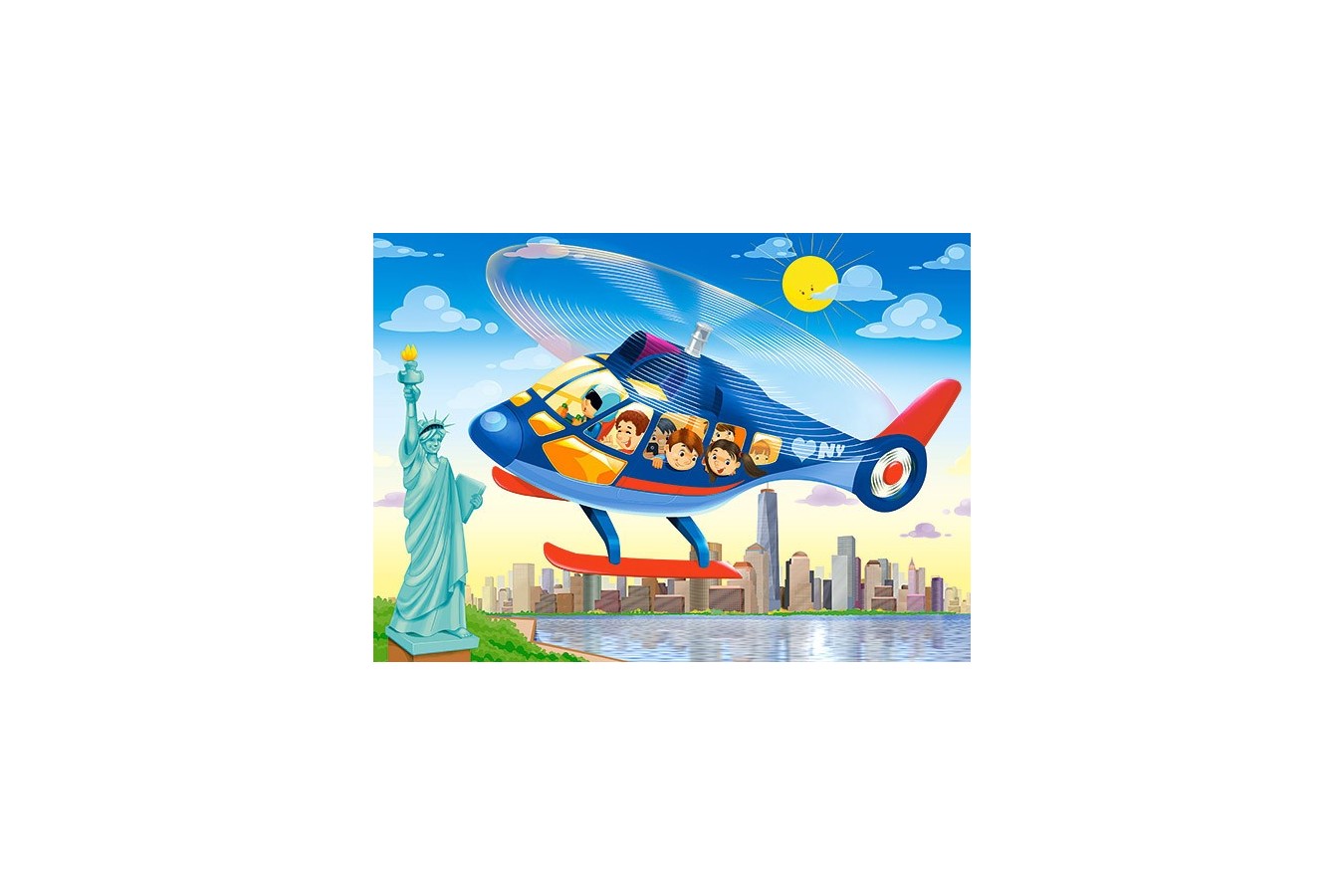 Puzzle Castorland - New York City Helicopter Tour, 60 Piese
