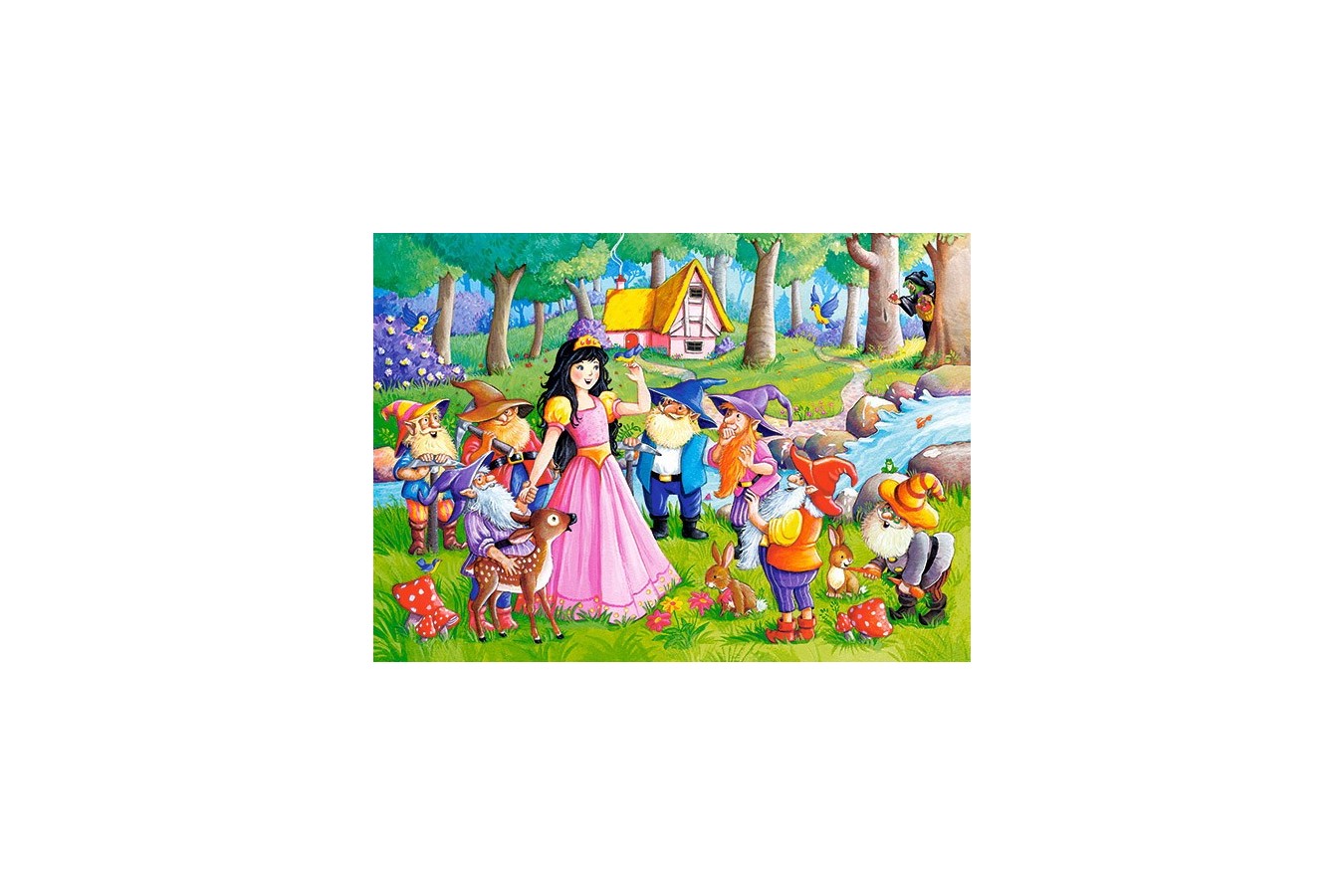 Puzzle Castorland - Snow White And The Seven Dwarfes, 60 Piese