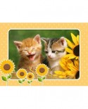 Puzzle Castorland - Two Kittens In Flowerpots, 60 Piese