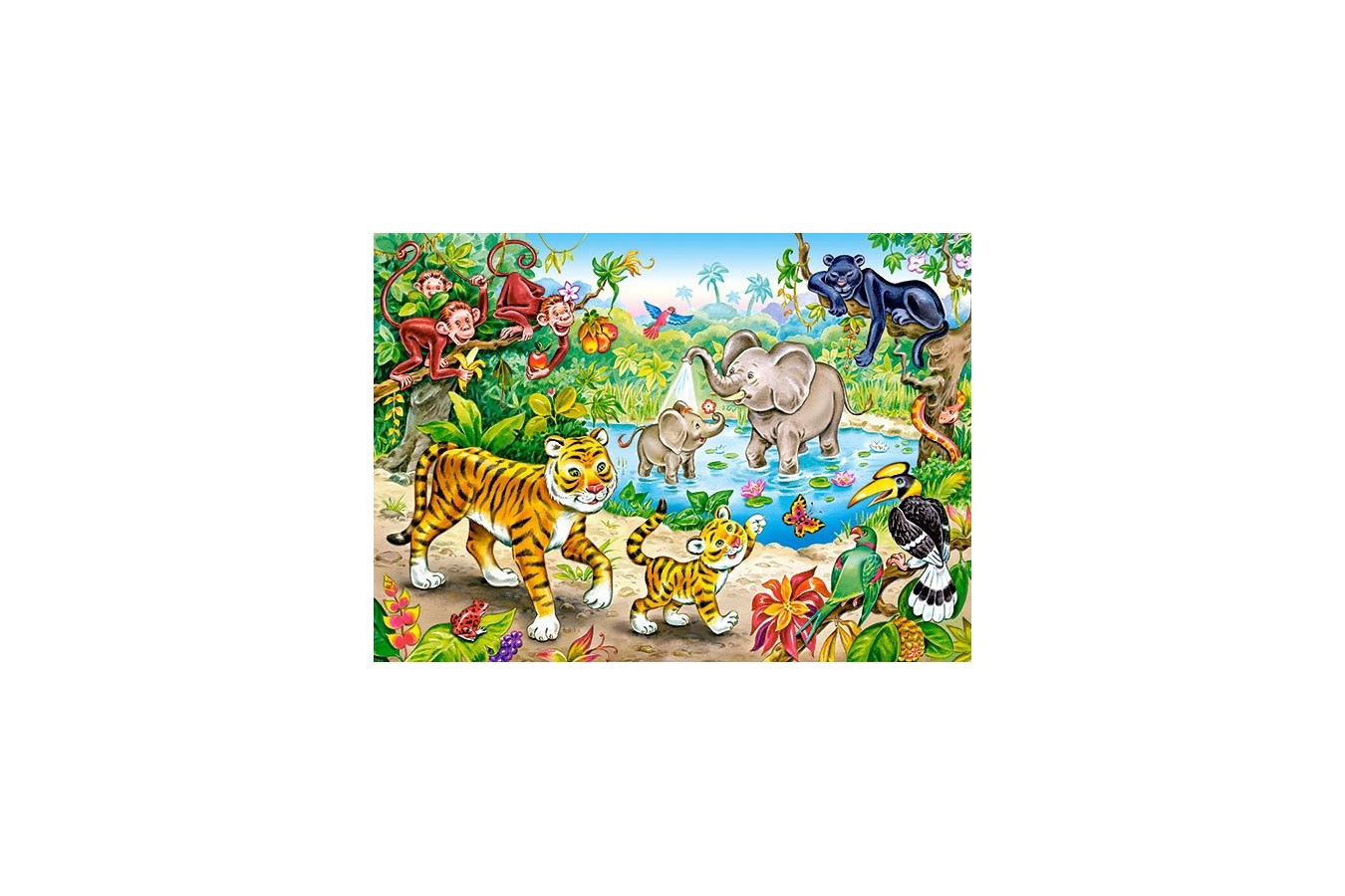 Puzzle Castorland - Animals In The Jungle, 120 Piese