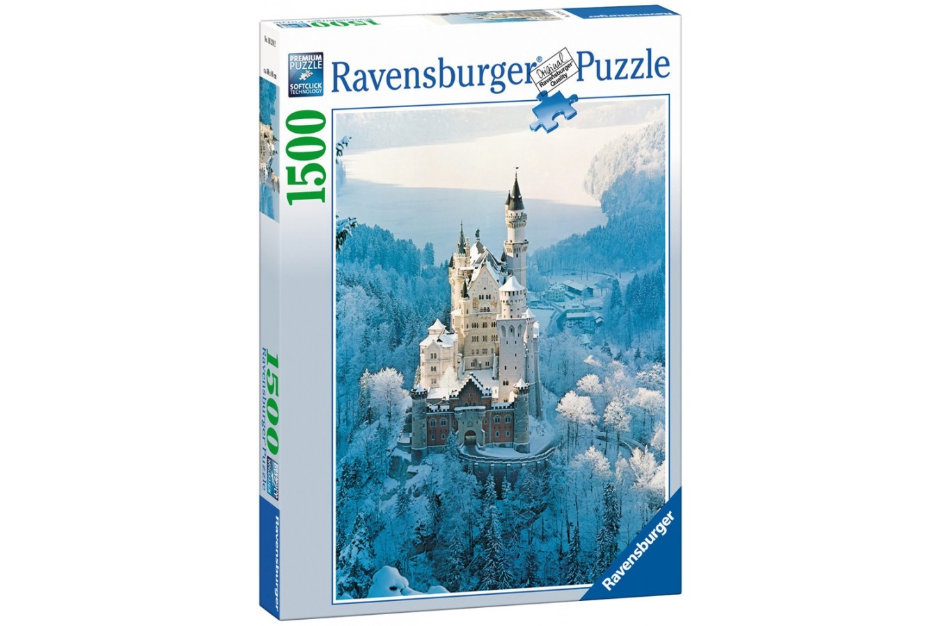 Puzzle Ravensburger - Castelul Neuschwanstein Iarna, 1500 piese (16219)