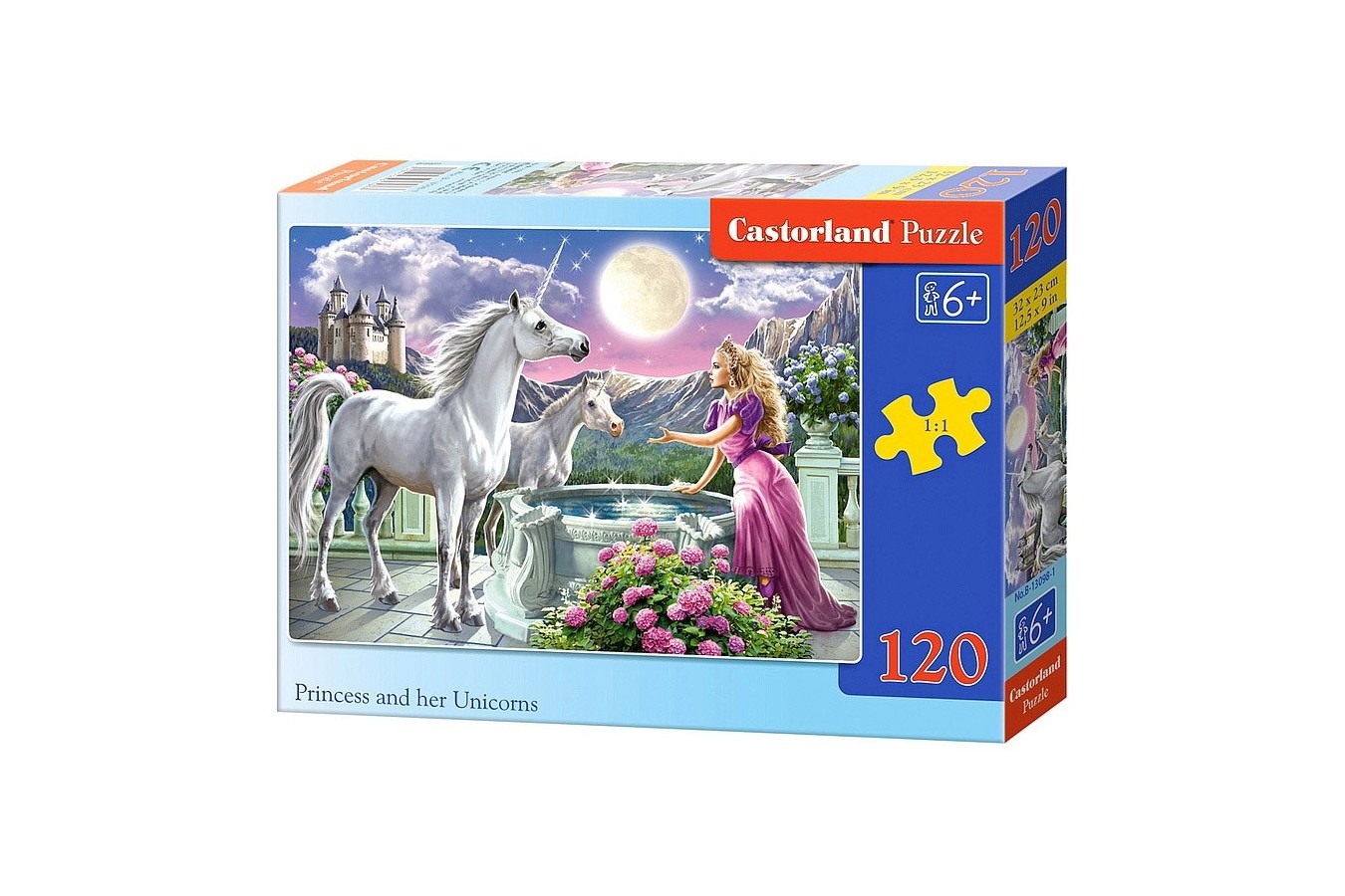 Puzzle Castorland - Princess And Her Unicorn, 120 Piese