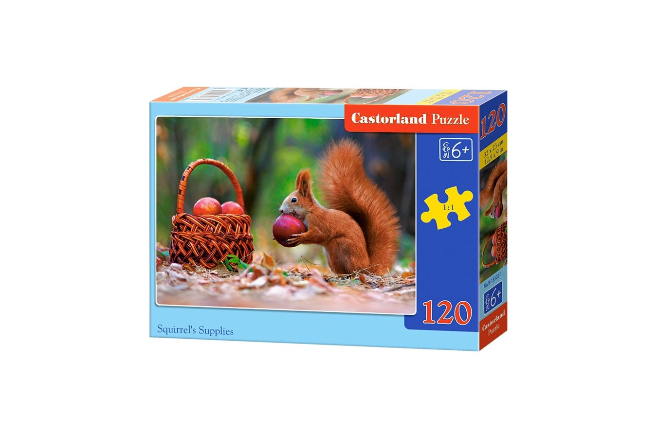 Puzzle Castorland - Squirrel Supplies, 120 Piese