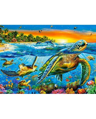 Puzzle Castorland - Underwater Turtles, 180 Piese