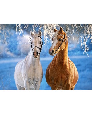 Puzzle Castorland - The Winter Horses, 260 Piese