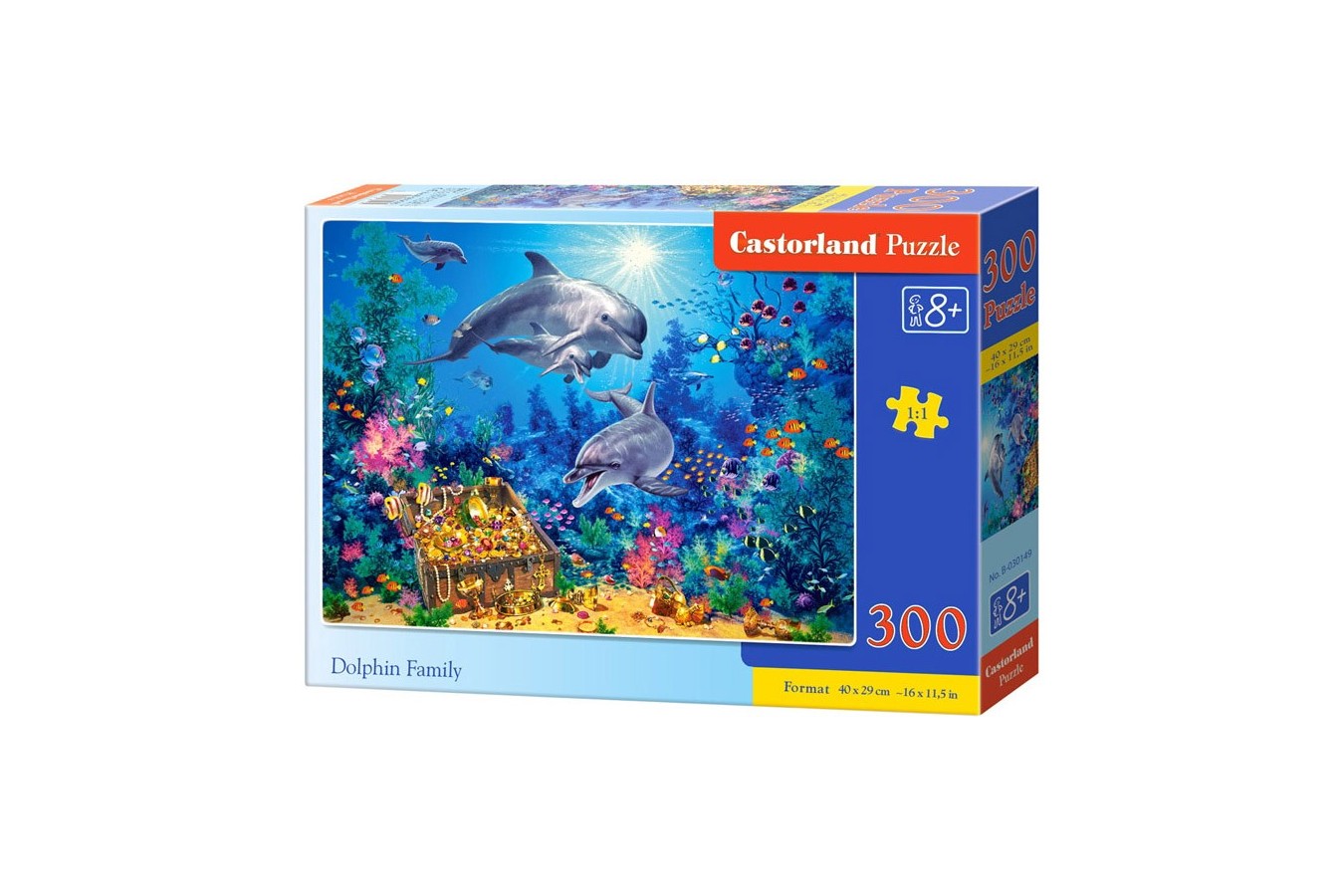 Puzzle Castorland - Dolphin Famlily, 300 Piese