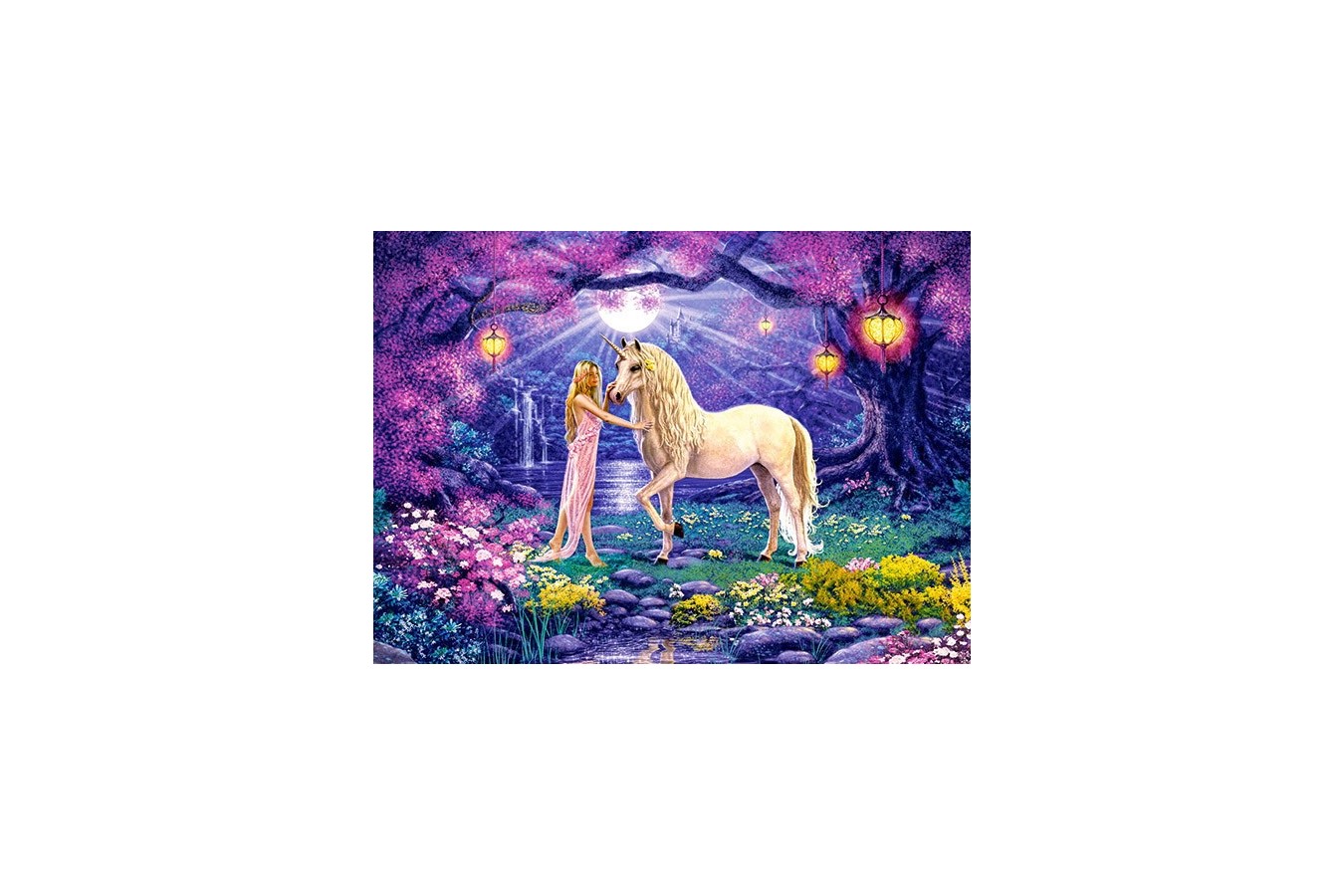 Puzzle Castorland - Unicorn Garden, 300 Piese