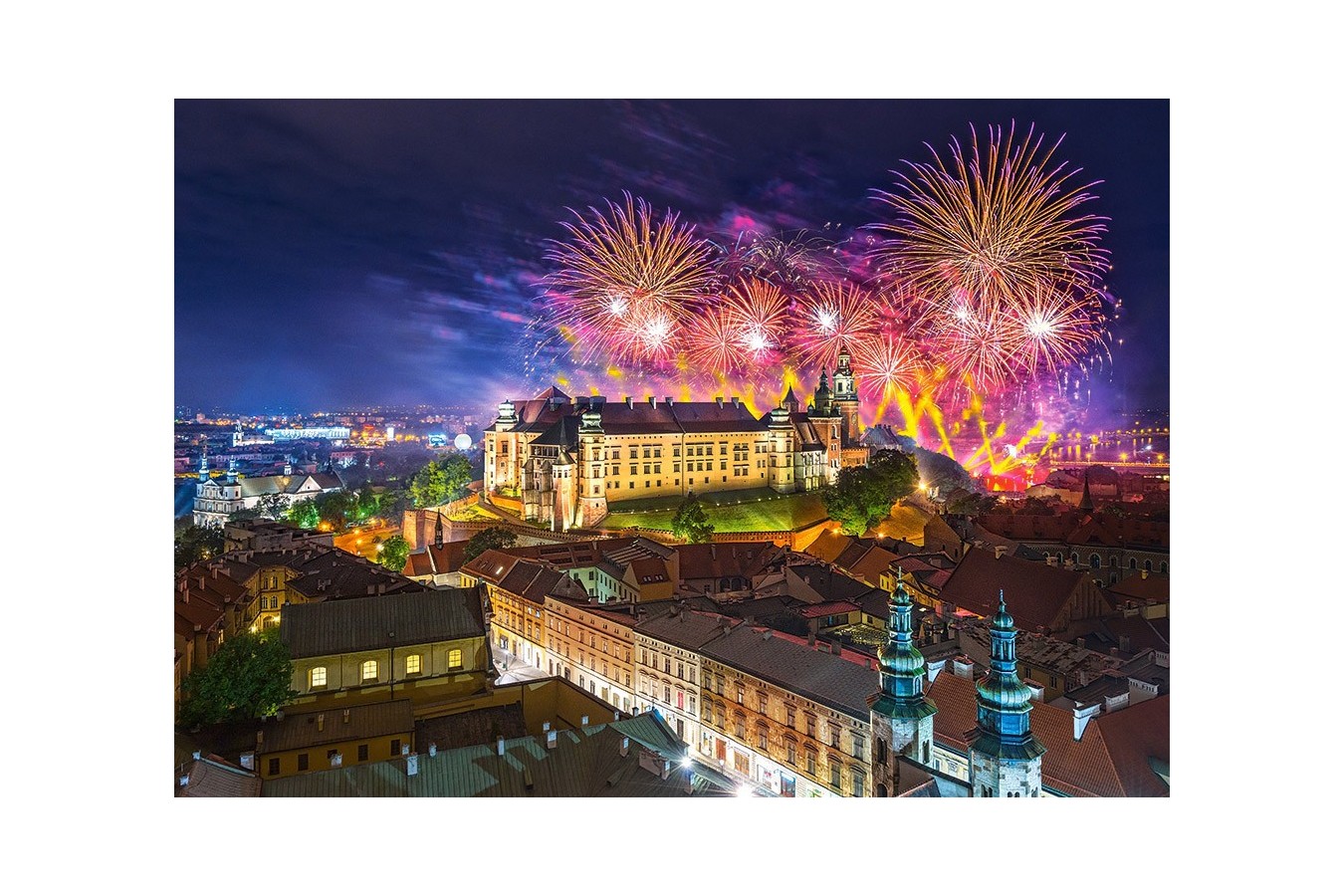 Puzzle Castorland - Fireworks Over Wawel Castle, 500 Piese