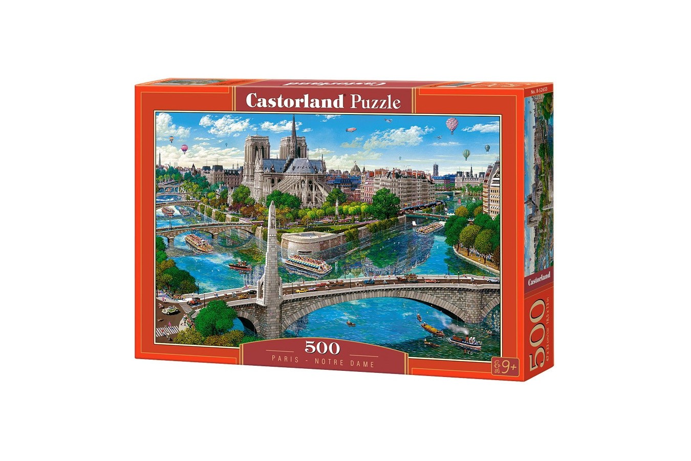 Puzzle Castorland - Paris Notre Dame, 500 Piese