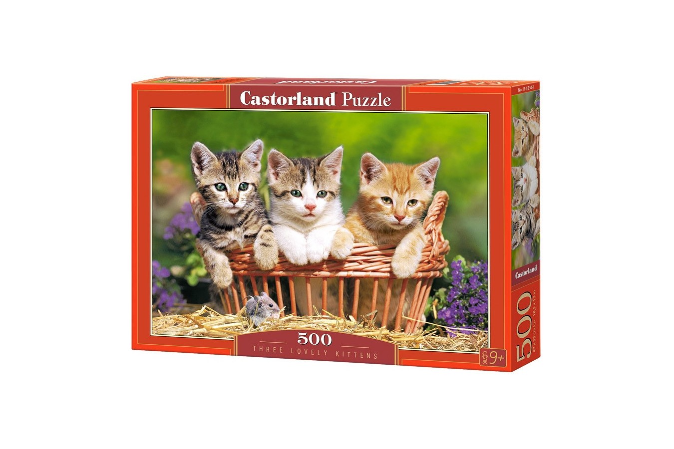 Puzzle Castorland - Three Lovely Kittens, 500 Piese