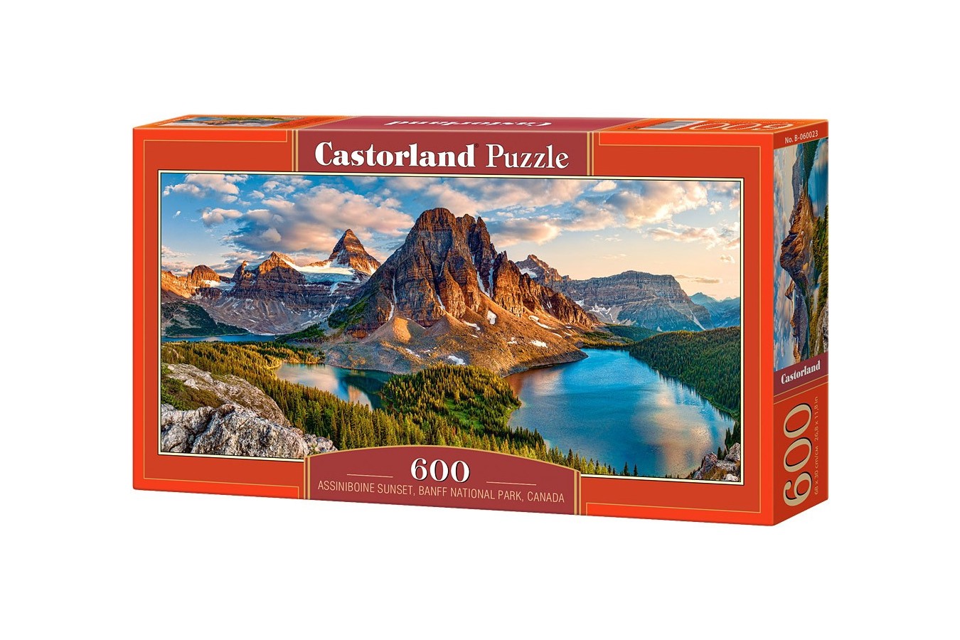 Puzzle Castorland Panoramic - Assiniboine Sunset, Banff Park, Canada, 600 Piese