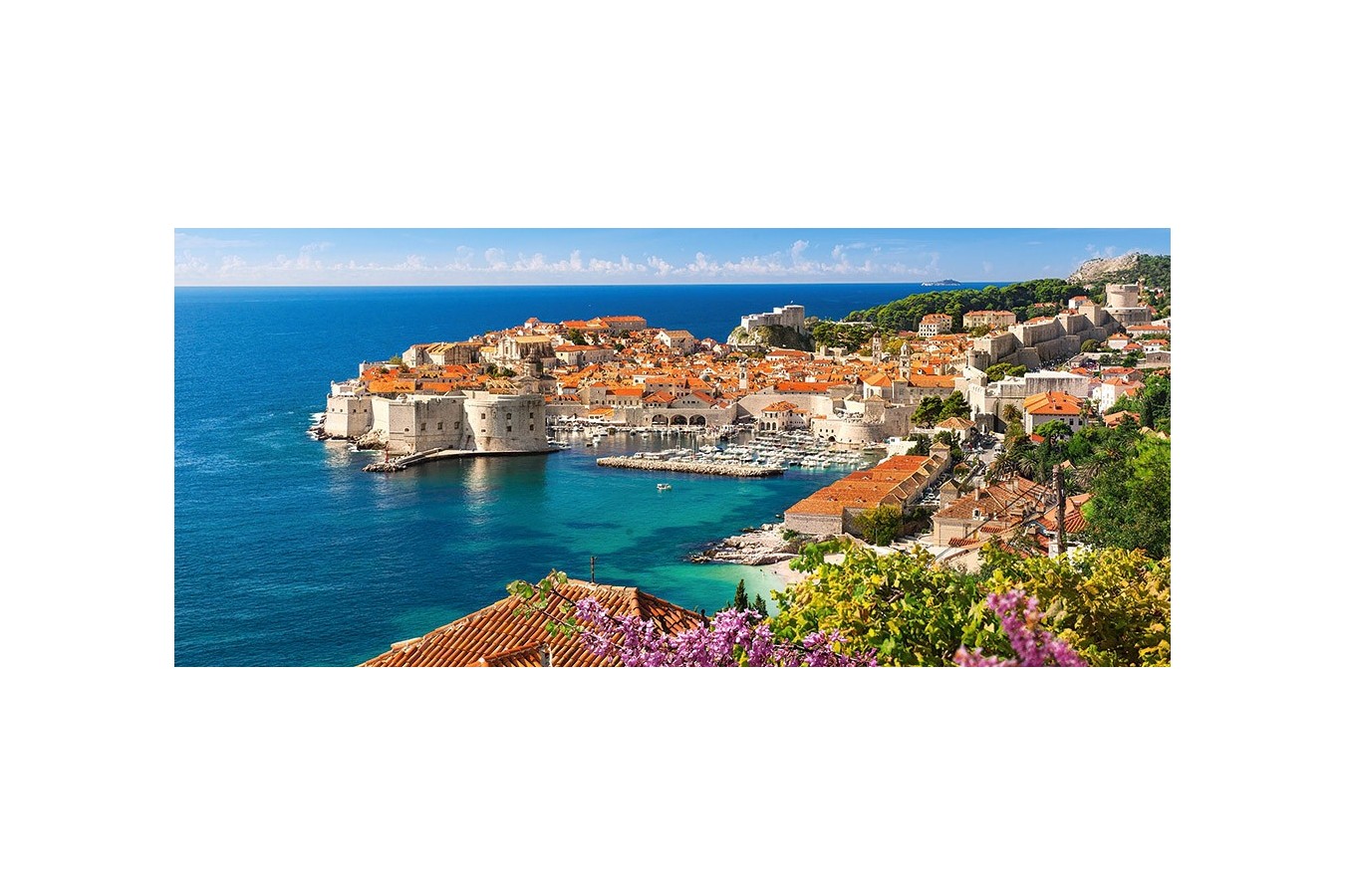 Puzzle Castorland Panoramic - Dubrovnik Croatia, 600 Piese