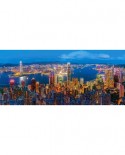 Puzzle Castorland Panoramic - Hongkong Twilight, 600 Piese