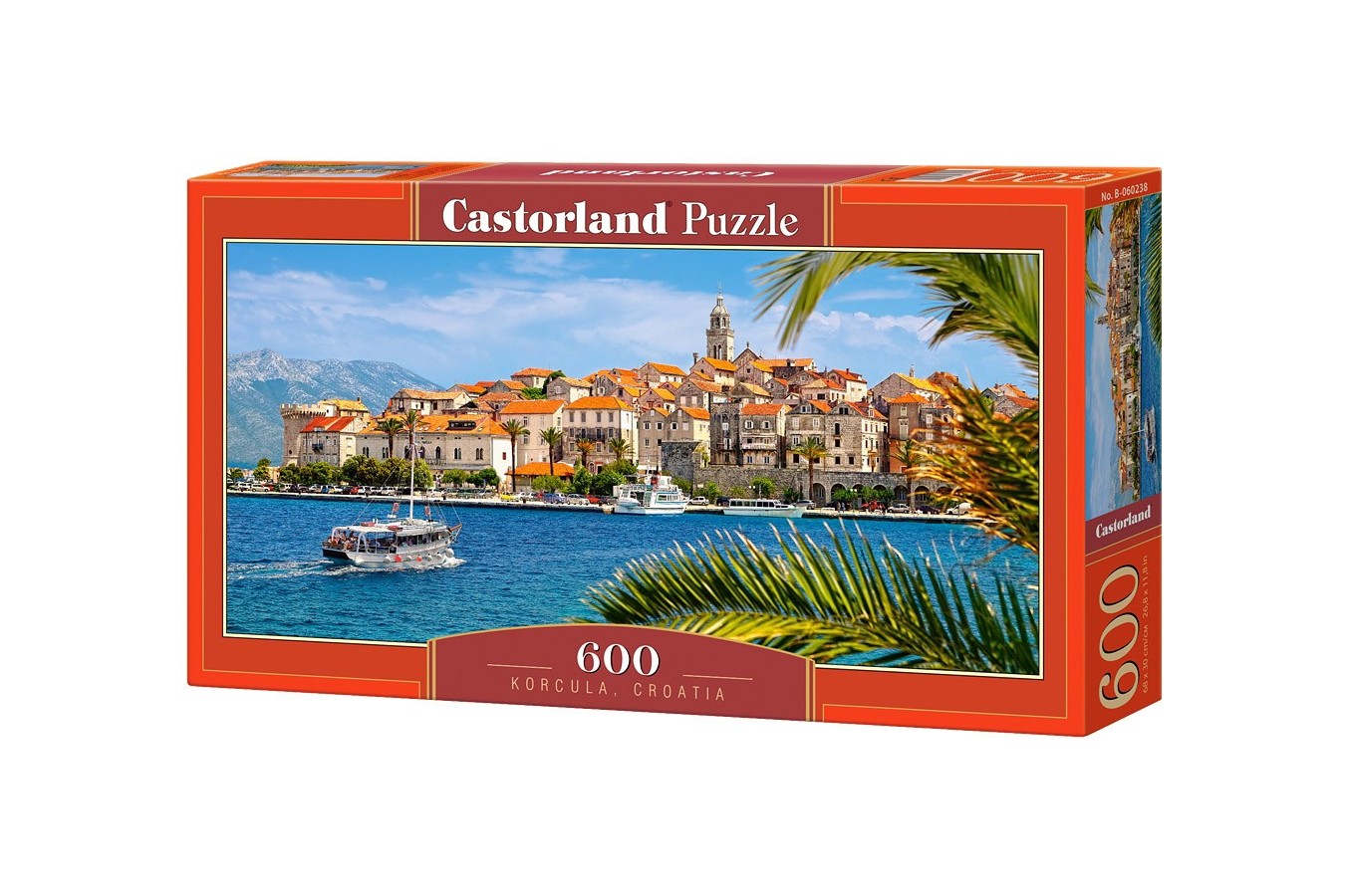 Puzzle Castorland Panoramic - Korcula Croatia, 600 Piese