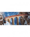 Puzzle Castorland Panoramic - Landwasser Viaduct, Swiss Alps, 600 Piese