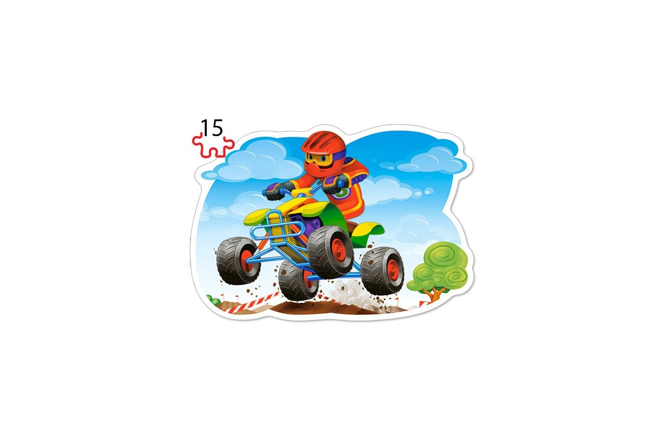 Puzzle 4 in 1 Castorland - Ride for Fun, 8/12/15/20 piese