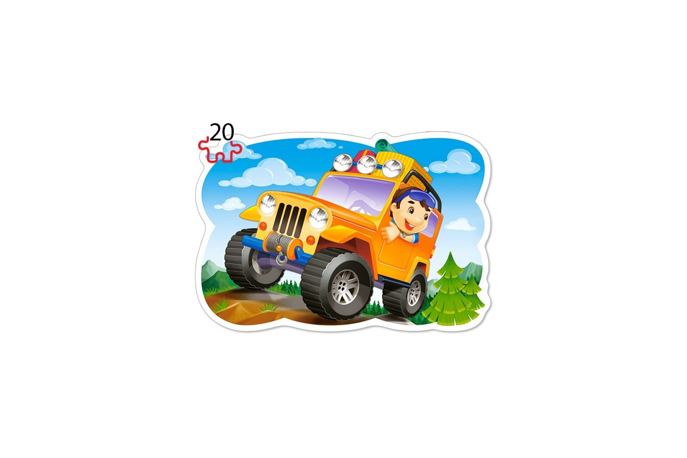 Puzzle 4 in 1 Castorland - Ride for Fun, 8/12/15/20 piese