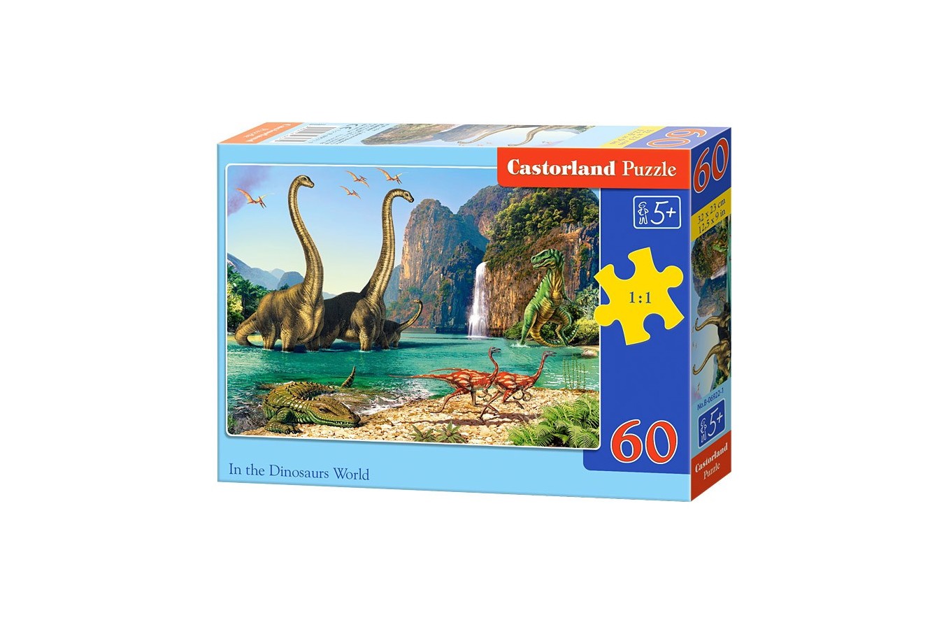 Puzzle Castorland - Dinozaur World, 60 piese