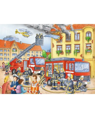 Puzzle Ravensburger - Departamentul Pompierilor, 100 piese (10822)
