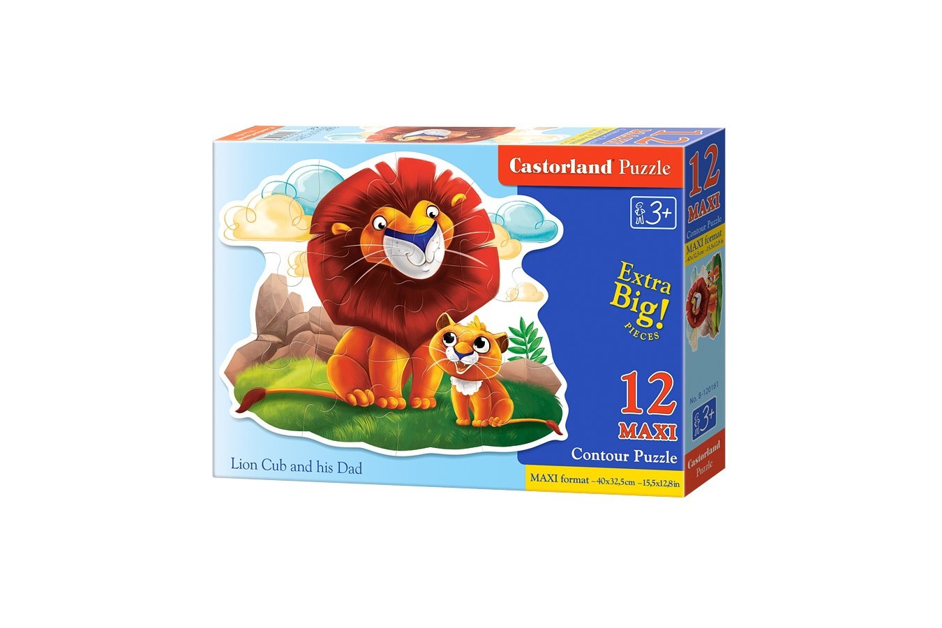 Puzzle Castorland - Lion cub and his dad, 12 piese MAXI