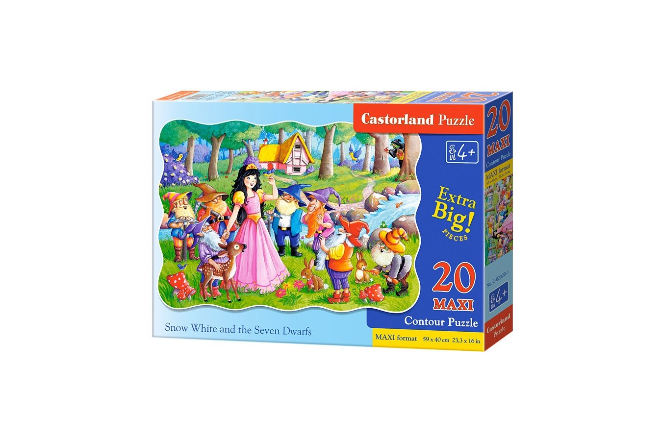 Puzzle Castorland - Snow White and the Seven Dwarfs, 20 piese MAXI
