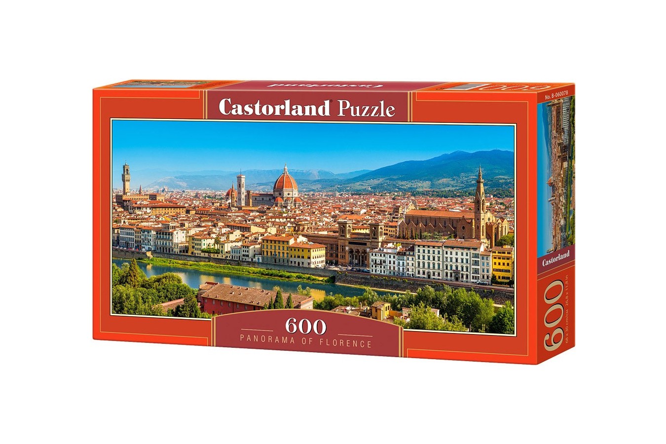 Puzzle Castorland Panoramic - Panorama of Florence, 600 piese