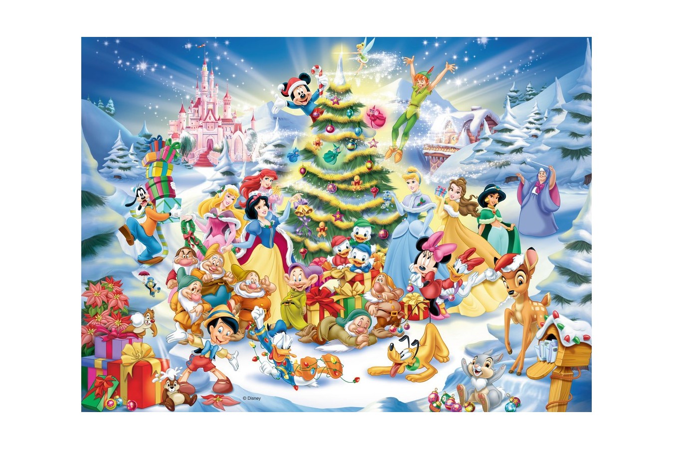 Puzzle Ravensburger - Craciunul In Familia Disney, 100 piese (10545)