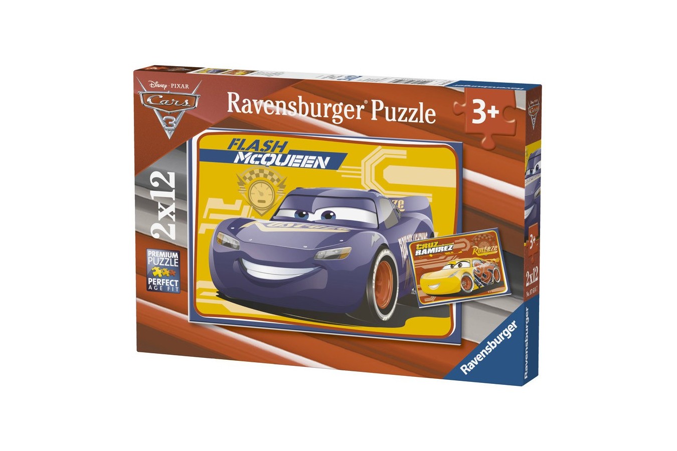 Puzzle Ravensburger - Cars, 2x12 piese (07614)