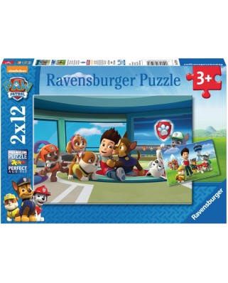 Puzzle Ravensburger - Patrula Catelusilor, 2x12 piese (07598)