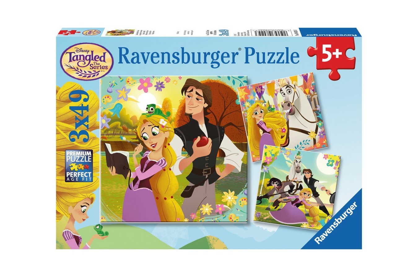 Puzzle Ravensburger - Rapunzel, 3x49 piese (08024)