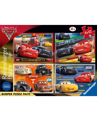 Puzzle Ravensburger - Cars, 4x42 piese (06927)