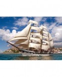 Puzzle Castorland - Tall ship leaving harbour, 500 piese