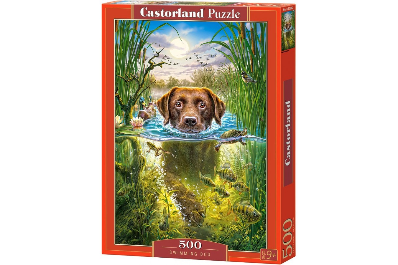 Puzzle Castorland - Swimming Dog, 500 piese