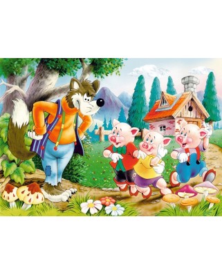 Puzzle Castorland - Three Little Pigs, 60 piese