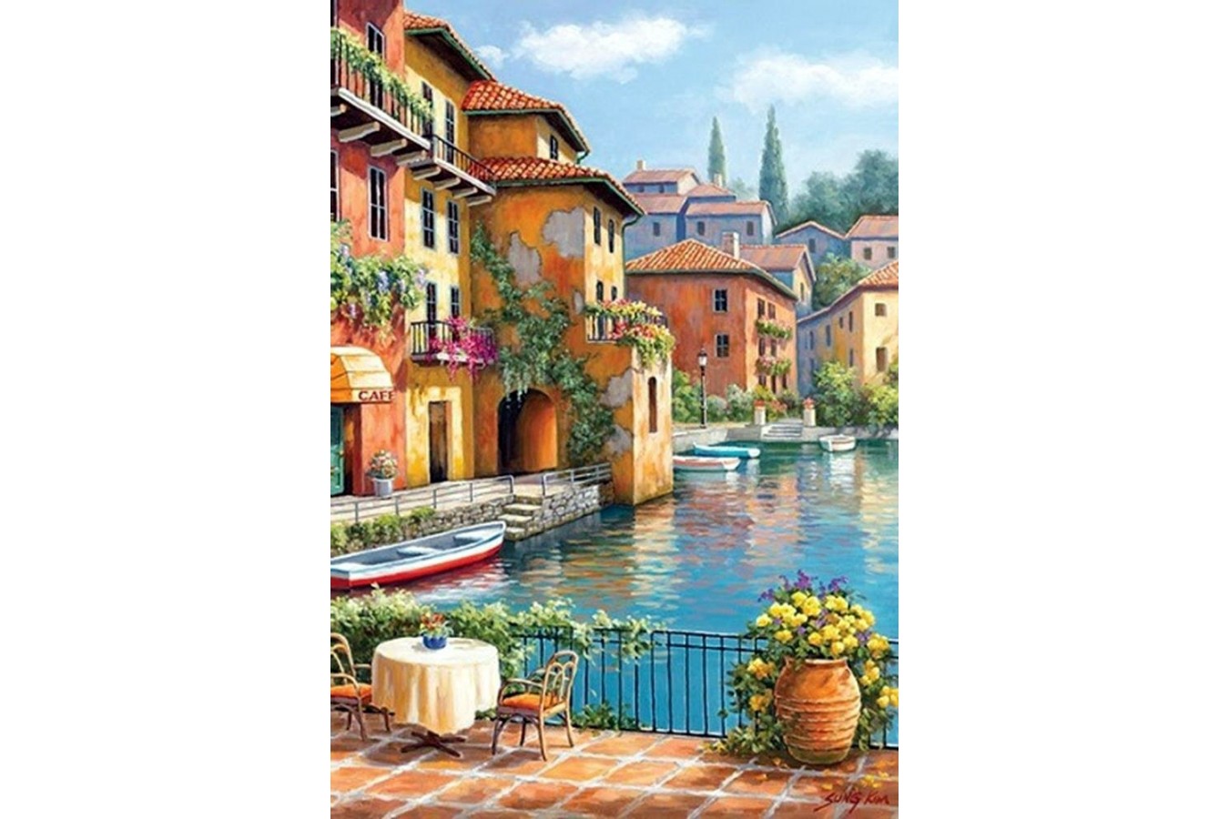 Puzzle Anatolian - Cafe at the Canal, 260 piese (3294)