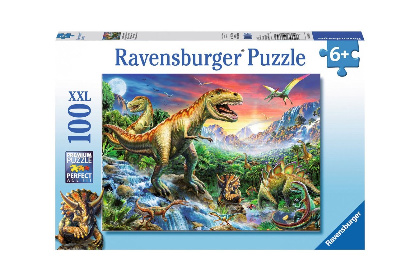 Puzzle Ravensburger - Epoca Dinozaurilor, 100 piese (10665)