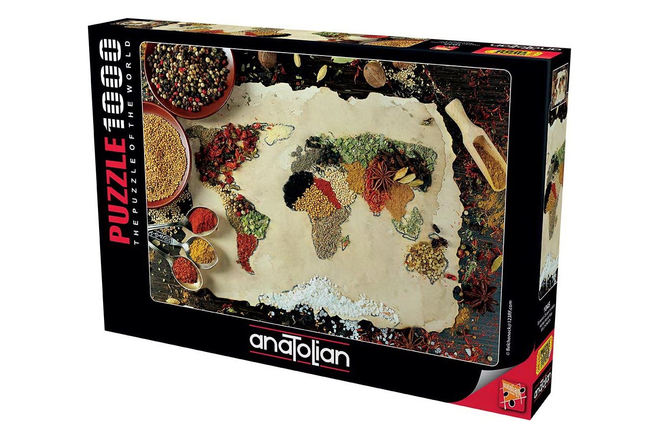 Puzzle Anatolian - Herbal World Map, 1000 piese (1045)