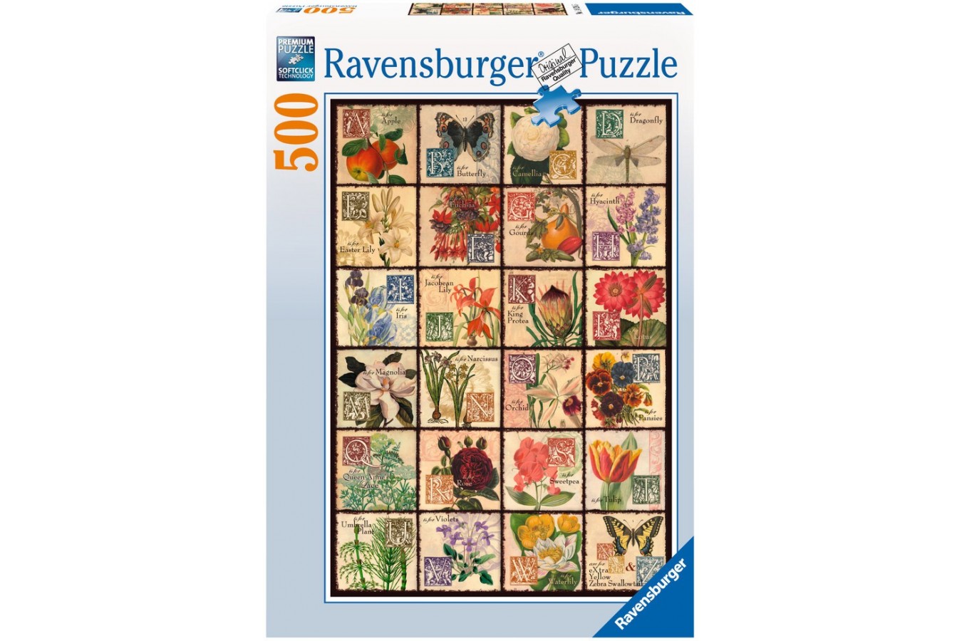 Puzzle Ravensburger - Flori, 500 piese (14126)