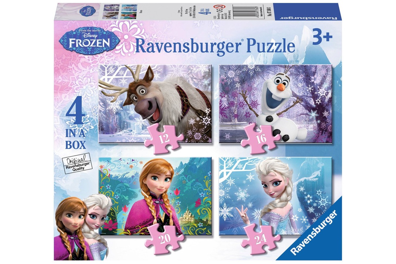 Puzzle Ravensburger - Frozen, 12/16/20/24 piese (07360)