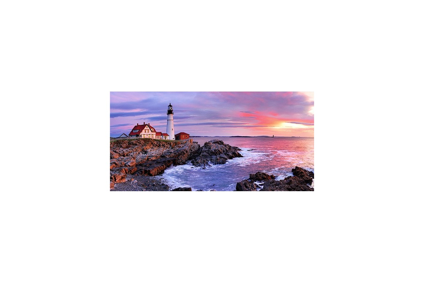 Puzzle Anatolian - Lighthouse at Portland Head, 1500 piese, panoramic (3787)